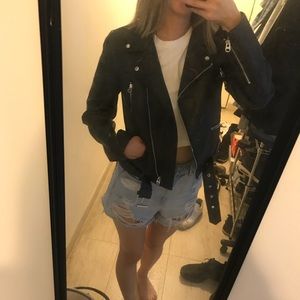 Zara Faux Leather Biker Jacket